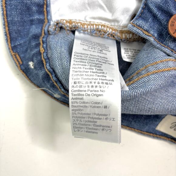 Madewell Slim Wide Leg Crop Crownridge Wash Raw Hem Edition 25 - Picture 5 of 8